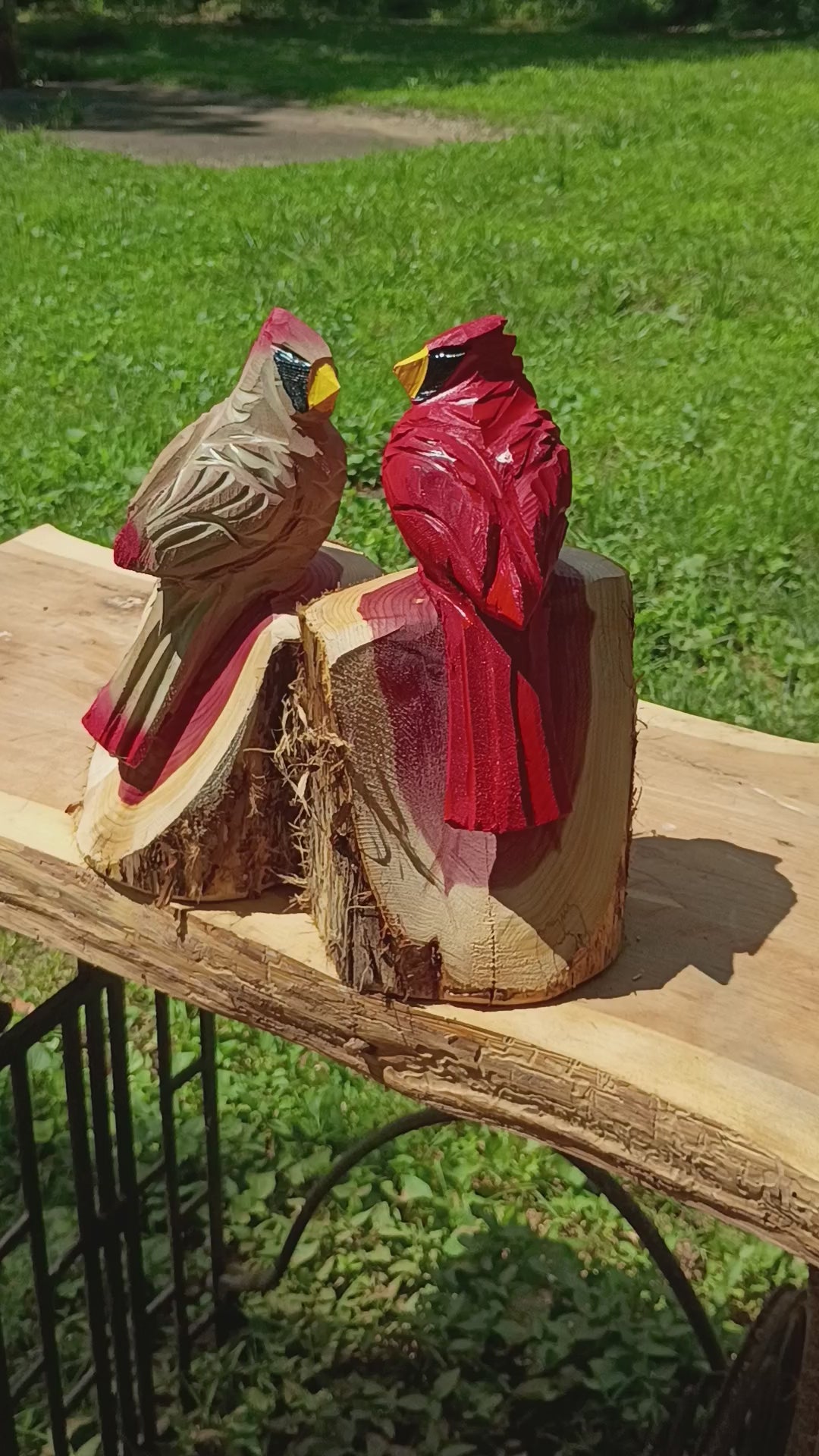 10" Cardinal Couple