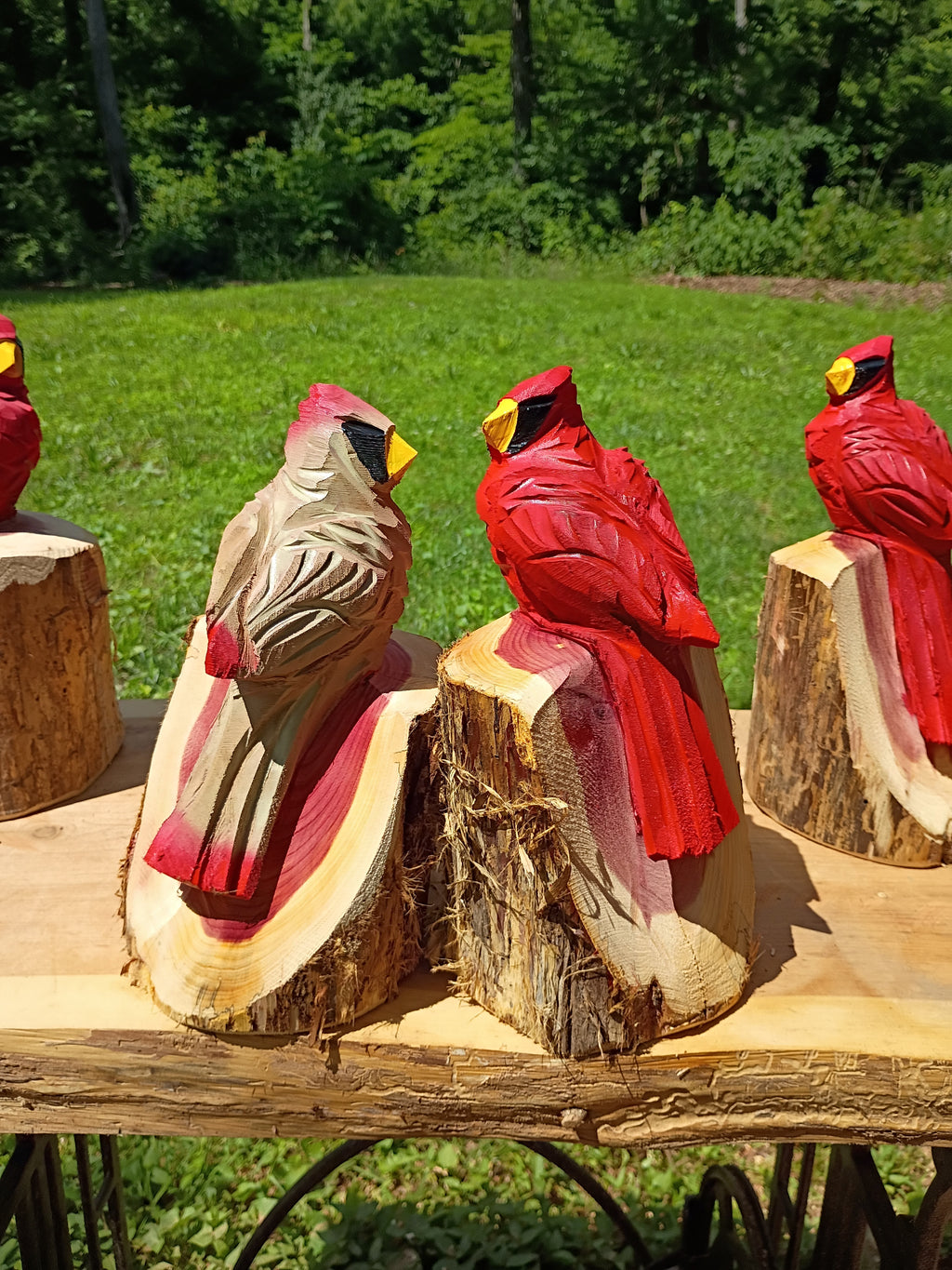 10" Cardinal Couple