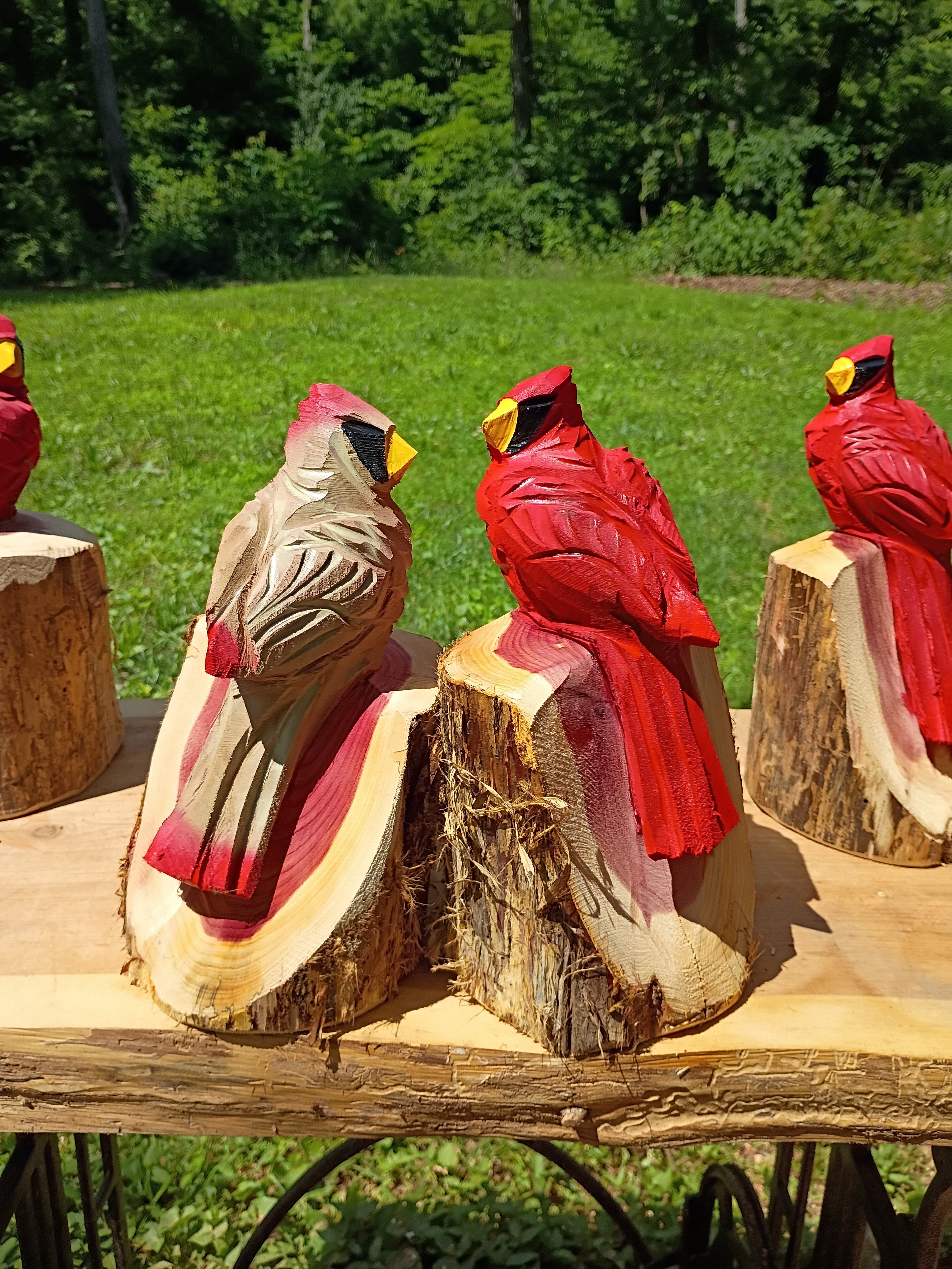 10" Cardinal Couple