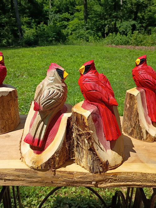 10" Cardinal Couple